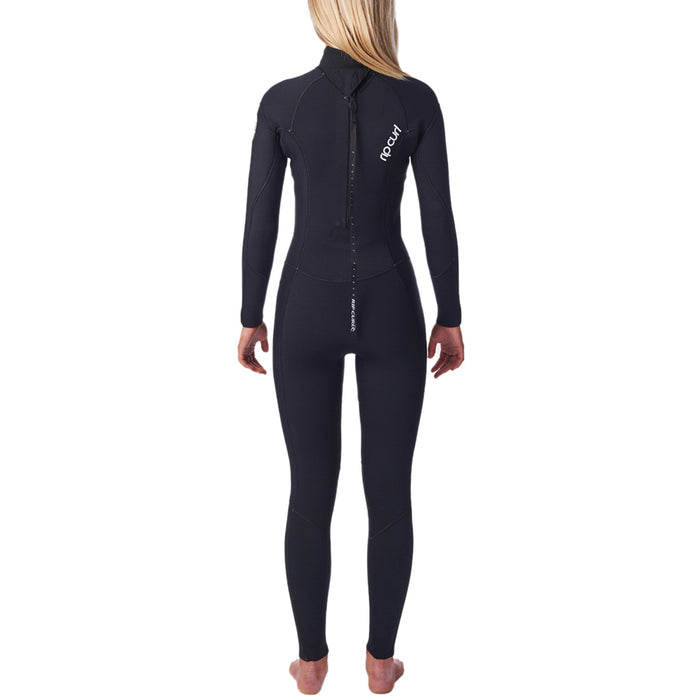 Rip Curl 3/2 Dawn Patrol Back Zip Wetsuit - Women's Black