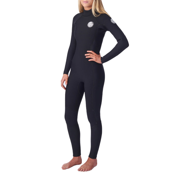Rip Curl 3/2 Dawn Patrol Back Zip Wetsuit - Women's Black