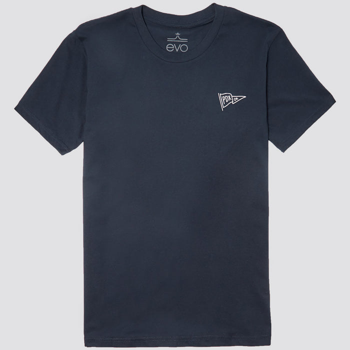 evo Portland Pennant T-Shirt Navy