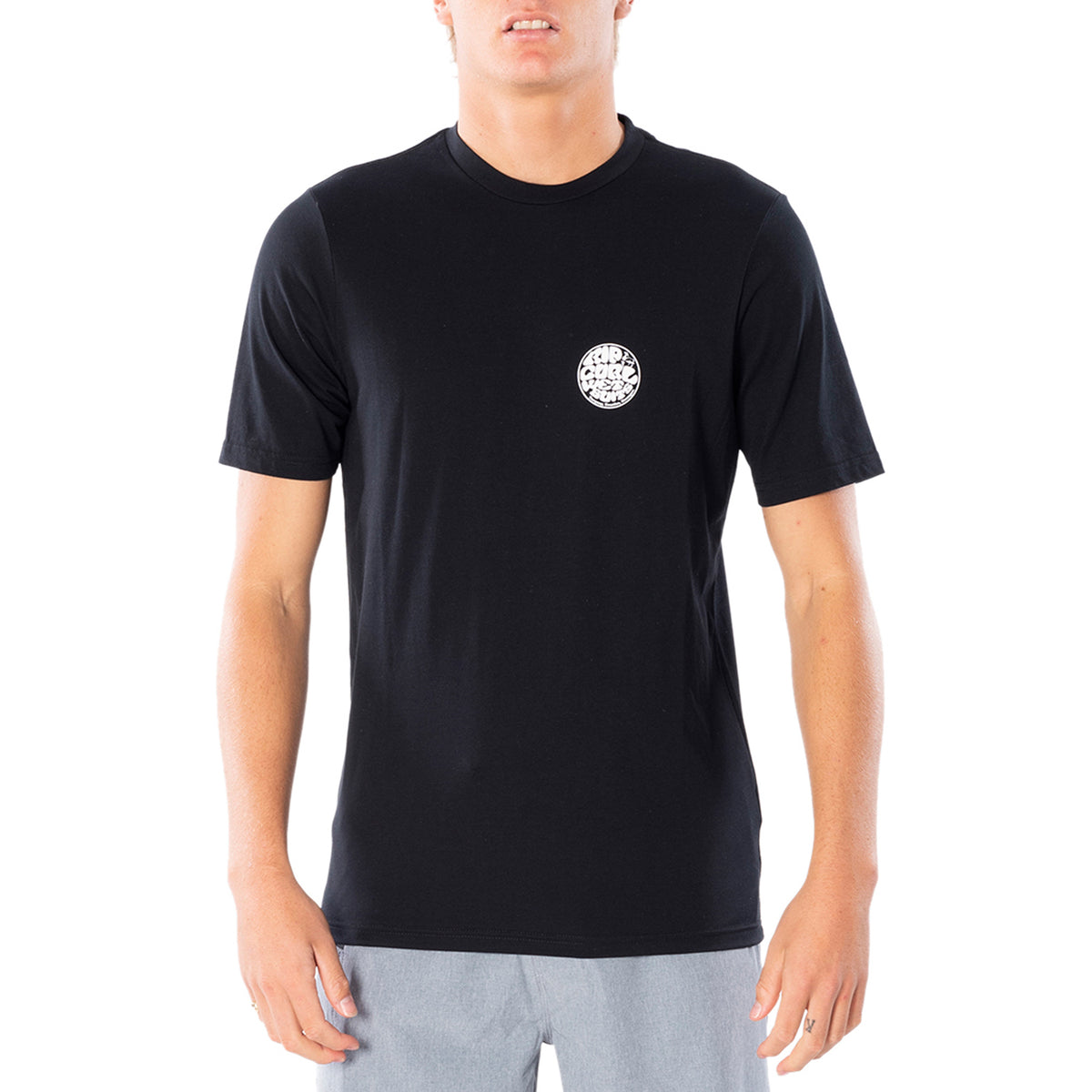 Rip Curl Wettie Logo Short Sleeve UV Shirt Black