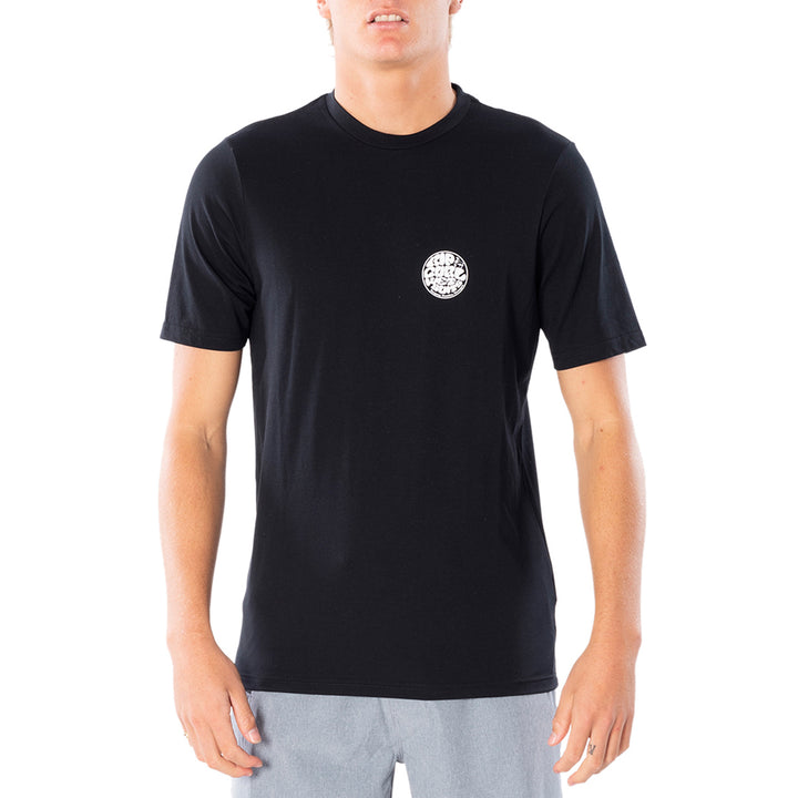 Rip Curl Wettie Logo Short Sleeve UV Shirt Black
