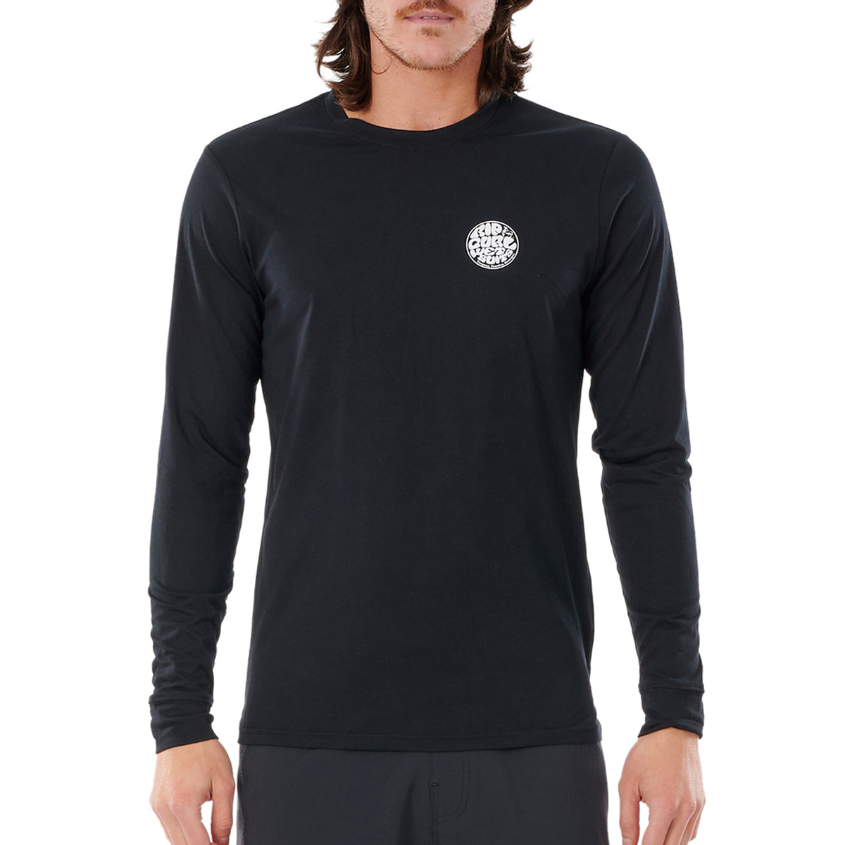 Rip Curl Wettie Logo Long Sleeve UV Shirt Black