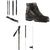 Rossignol BC 80 Positrack Cross Country Skis + BC Auto Bindings + BC 5 FW Backcountry Boots - Women's + FT-500 Poles 2021