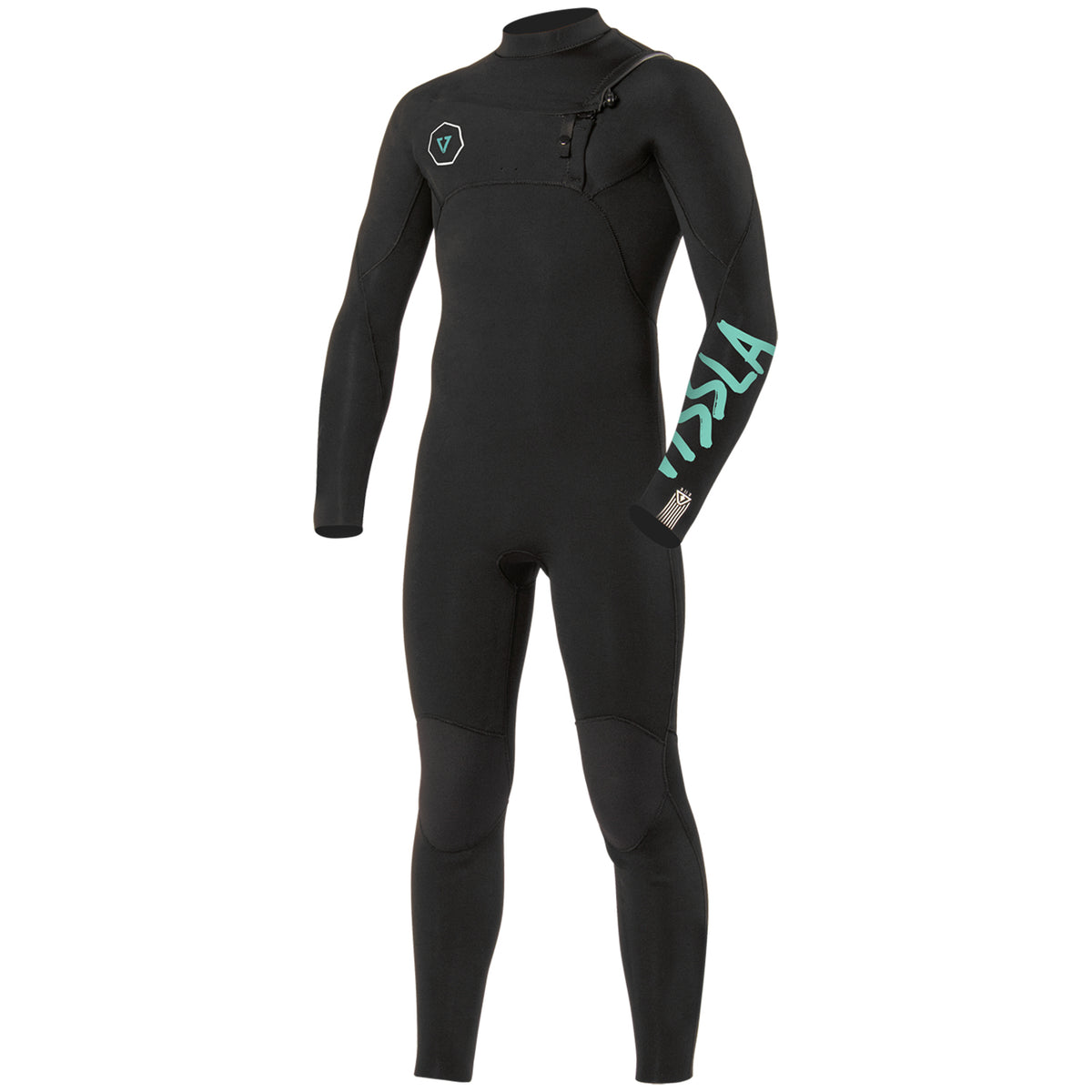 Vissla 3/2 7 Seas Chest Zip Wetsuit - Boys' Black