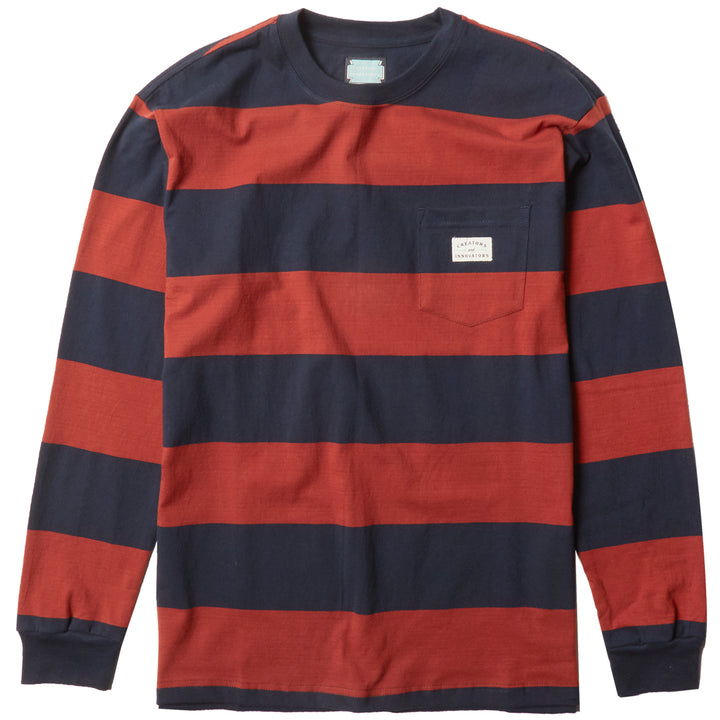 Vissla Creators Block Eco Pocket Long-Sleeve T-Shirt - Men's Dark Naval