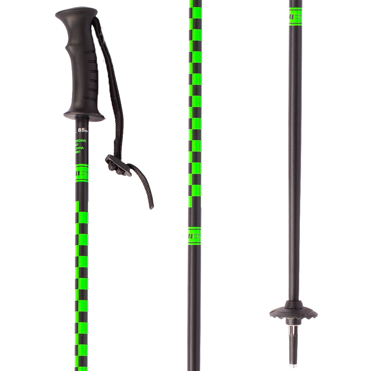 Armada Legion Jr Ski Poles - Kids' 2022 Black/Green