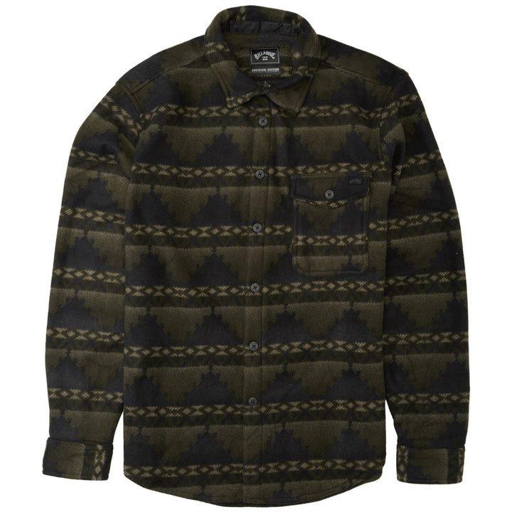 Billabong Furnace Long-Sleeve Flannel - Men's Dark Military