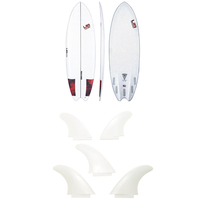 Lib Tech Funnelator Surfboard + Lib Tech 5 Fin Set