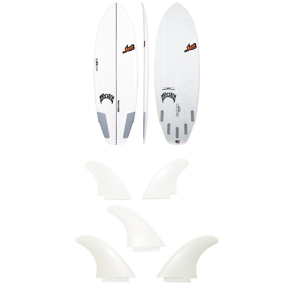 Lib Tech x Lost Puddle Jumper Surfboard + Lib Tech 5 Fin Set
