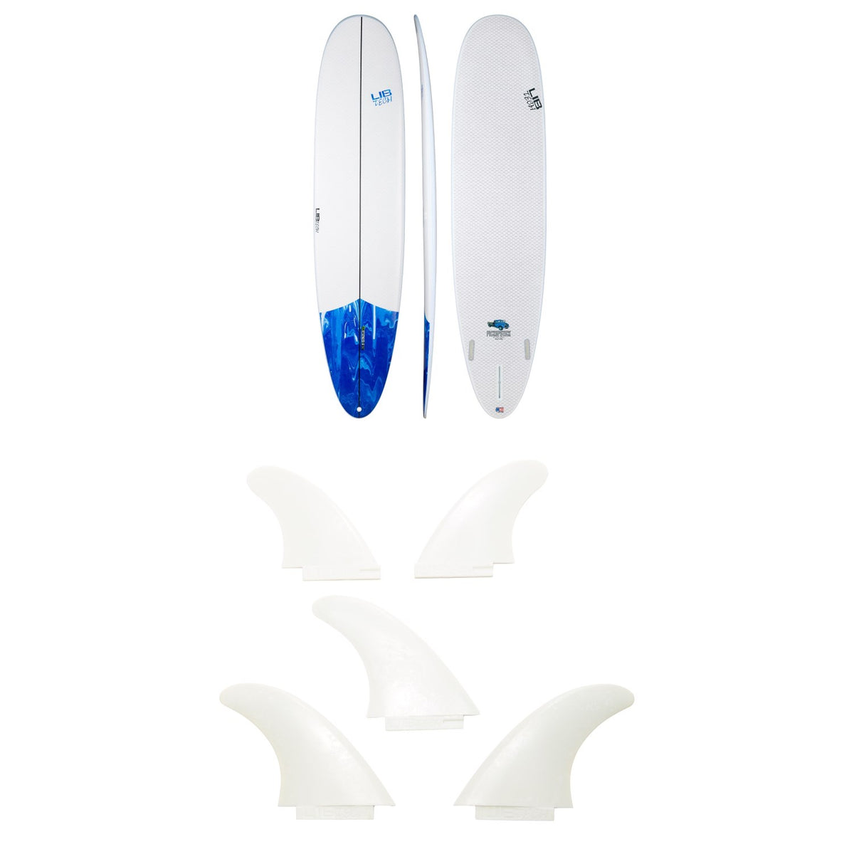 Lib Tech Pickup Stick Surfboard + Lib Tech 5 Fin Set
