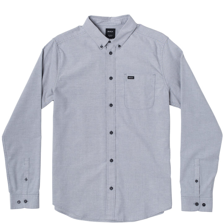 RVCA That'll Do Stretch Long-Sleeve Shirt Pavement