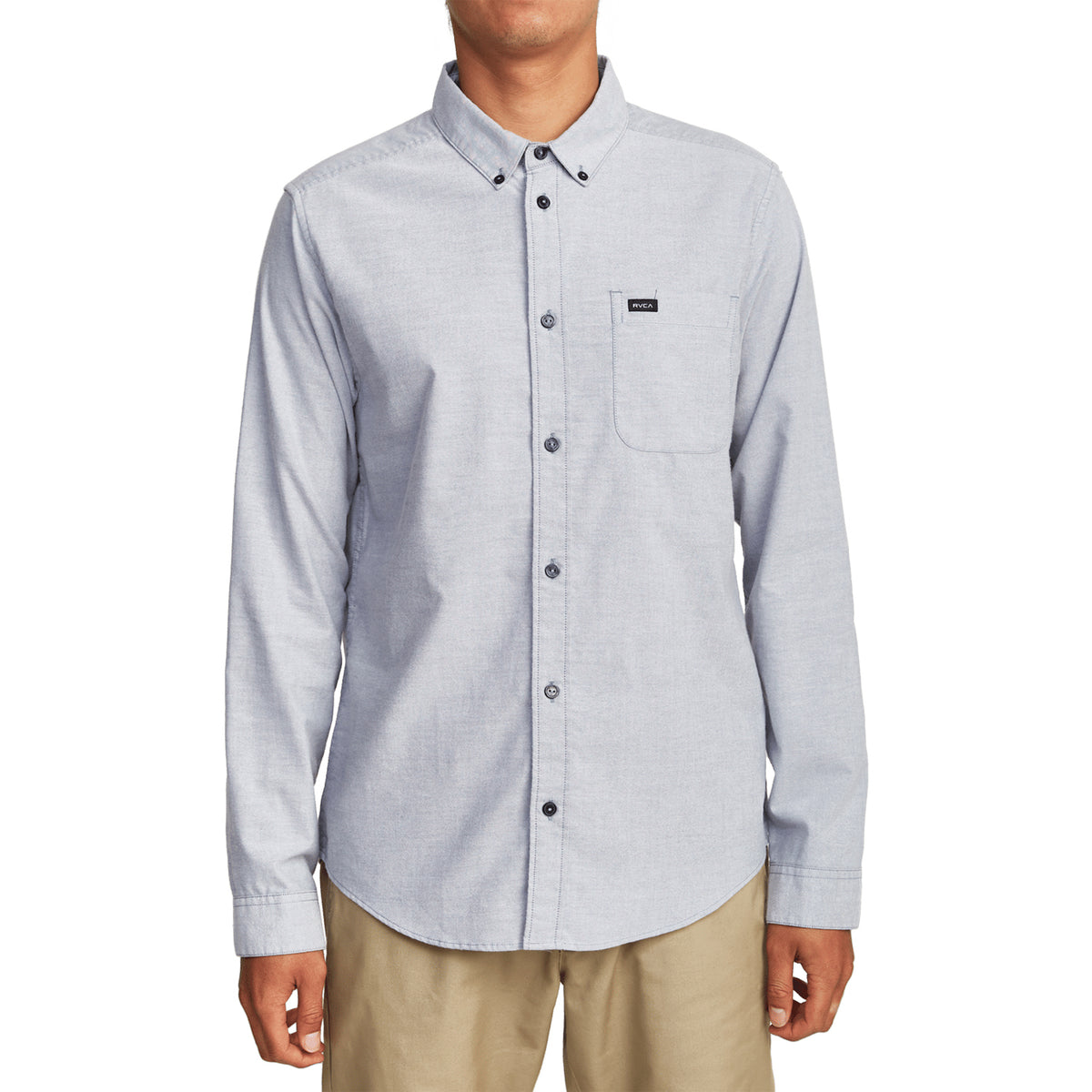 RVCA That'll Do Stretch Long-Sleeve Shirt Pavement