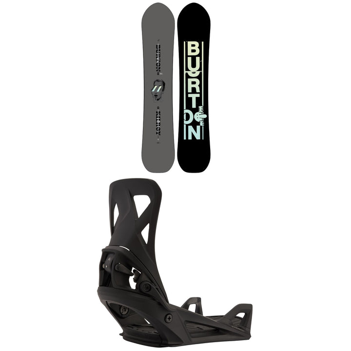Burton Kilroy 3D Snowboard + Step On Snowboard Bindings 2021