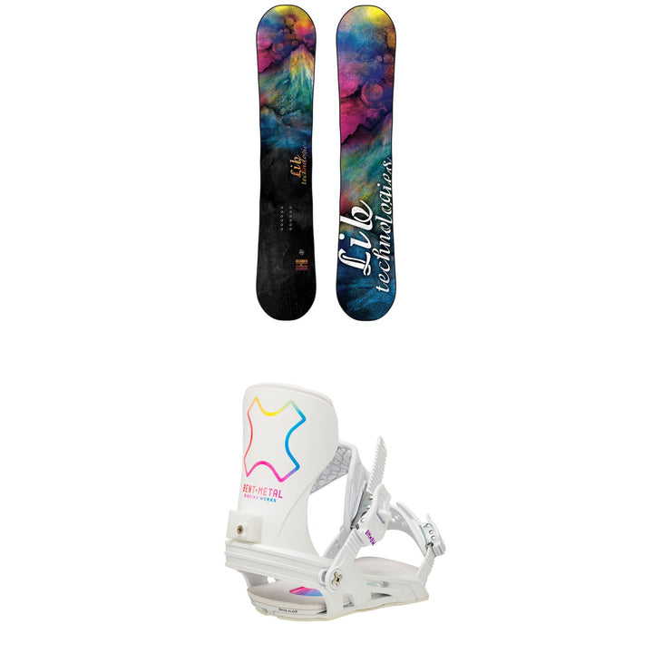 Lib Tech Glider BTX Snowboard + Bent Metal Stylist Snowboard Bindings - Women's 2021