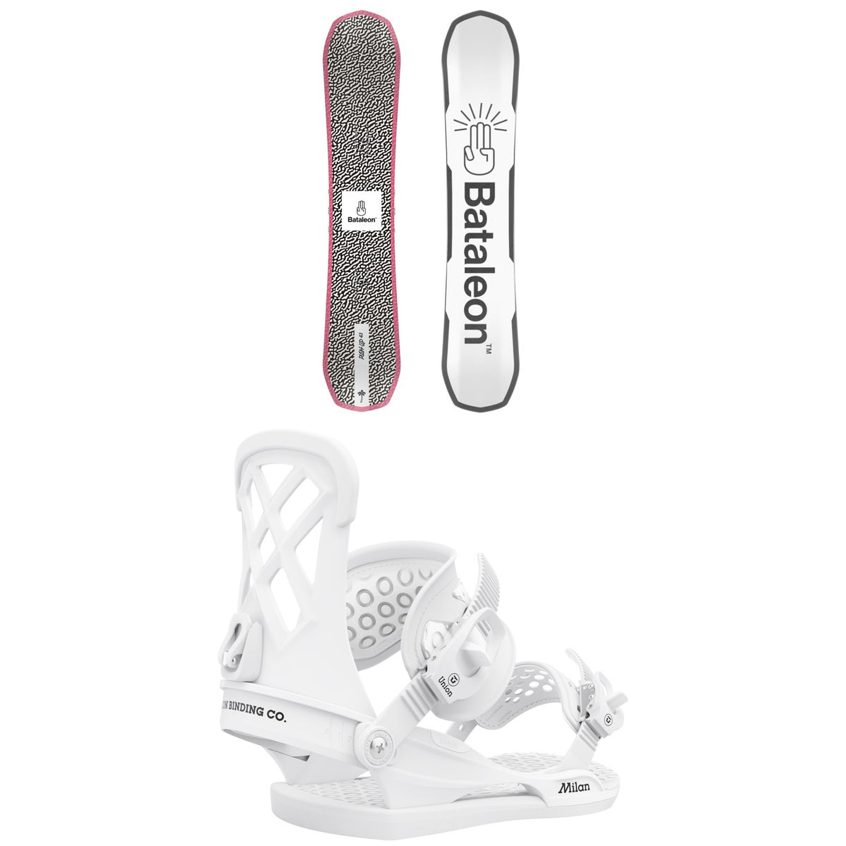 Bataleon Push Up Snowboard + Union Milan Snowboard Bindings - Women's 2021