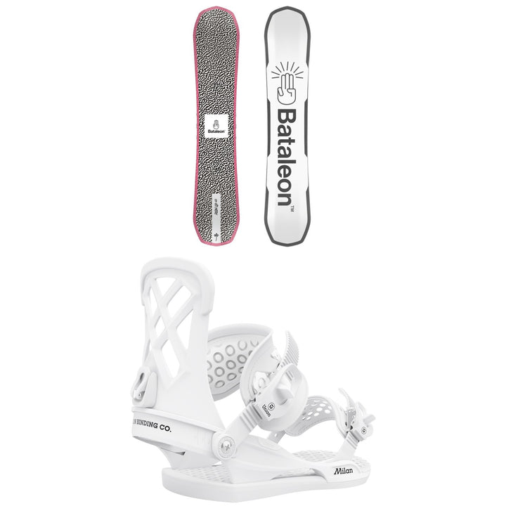 Bataleon Push Up Snowboard + Union Milan Snowboard Bindings - Women's 2021