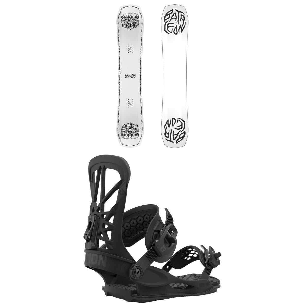 Bataleon Disaster Snowboard + Union Flite Pro Snowboard Bindings 2021