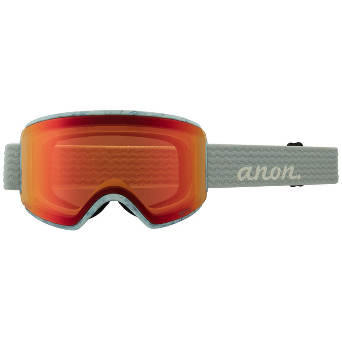 Anon WM3 Low Bridge Fit Goggles - Women's Gray / Perceive Sunny Red + Percieve Cloudy Burst