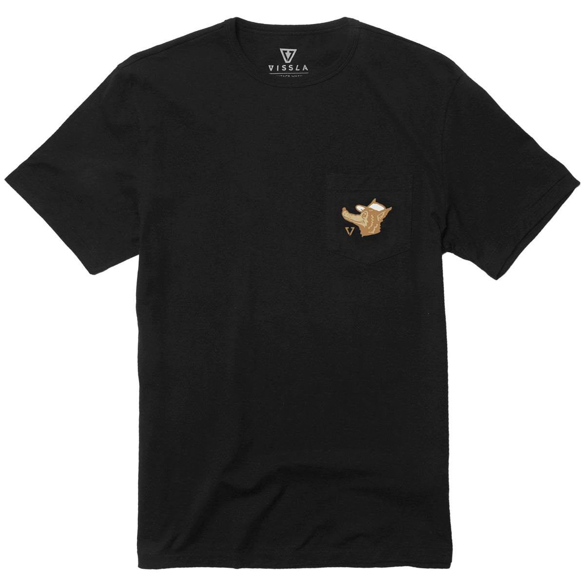 Vissla Creators Superwolf Eco Pocket T-Shirt - Men's Black