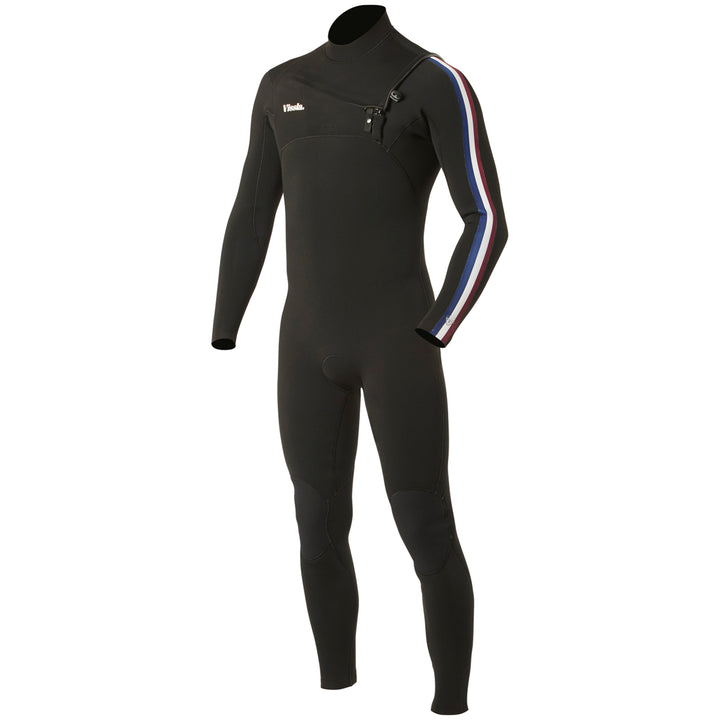Vissla 7 Seas 4/3 Gadoo Full Chest Zip Wetsuit Black 2
