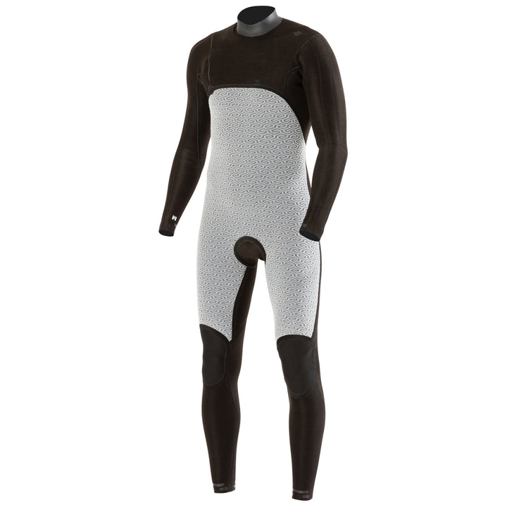 Vissla 7 Seas 4/3 Gadoo Full Chest Zip Wetsuit Black 2