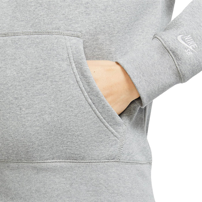 Nike SB Stripes GFX Hoodie DK Grey Heather/White