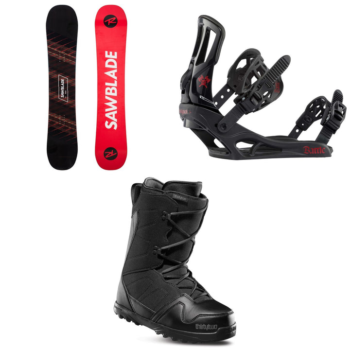 Rossignol Sawblade Snowboard 2020 + Battle Snowboard Bindings 2021 + thirtytwo Exit Snowboard Boots 2020