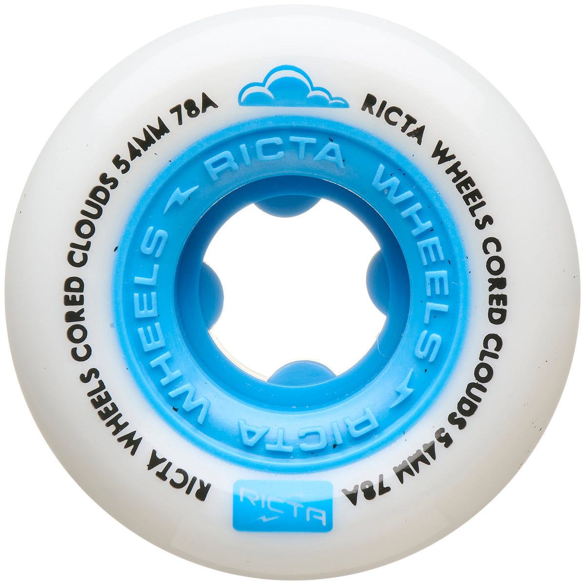 Ricta Cored Clouds Blue 78a Skateboard Wheels