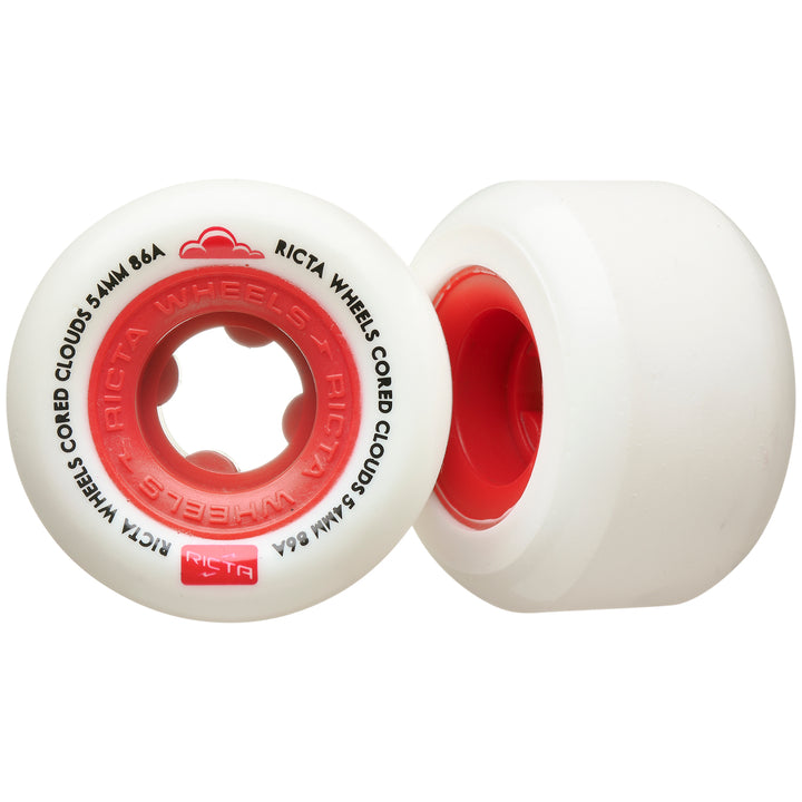 Ricta Cored Clouds Red 86a Skateboard Wheels