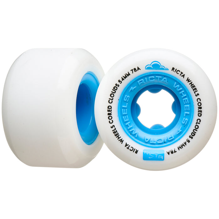 Ricta Cored Clouds Blue 78a Skateboard Wheels