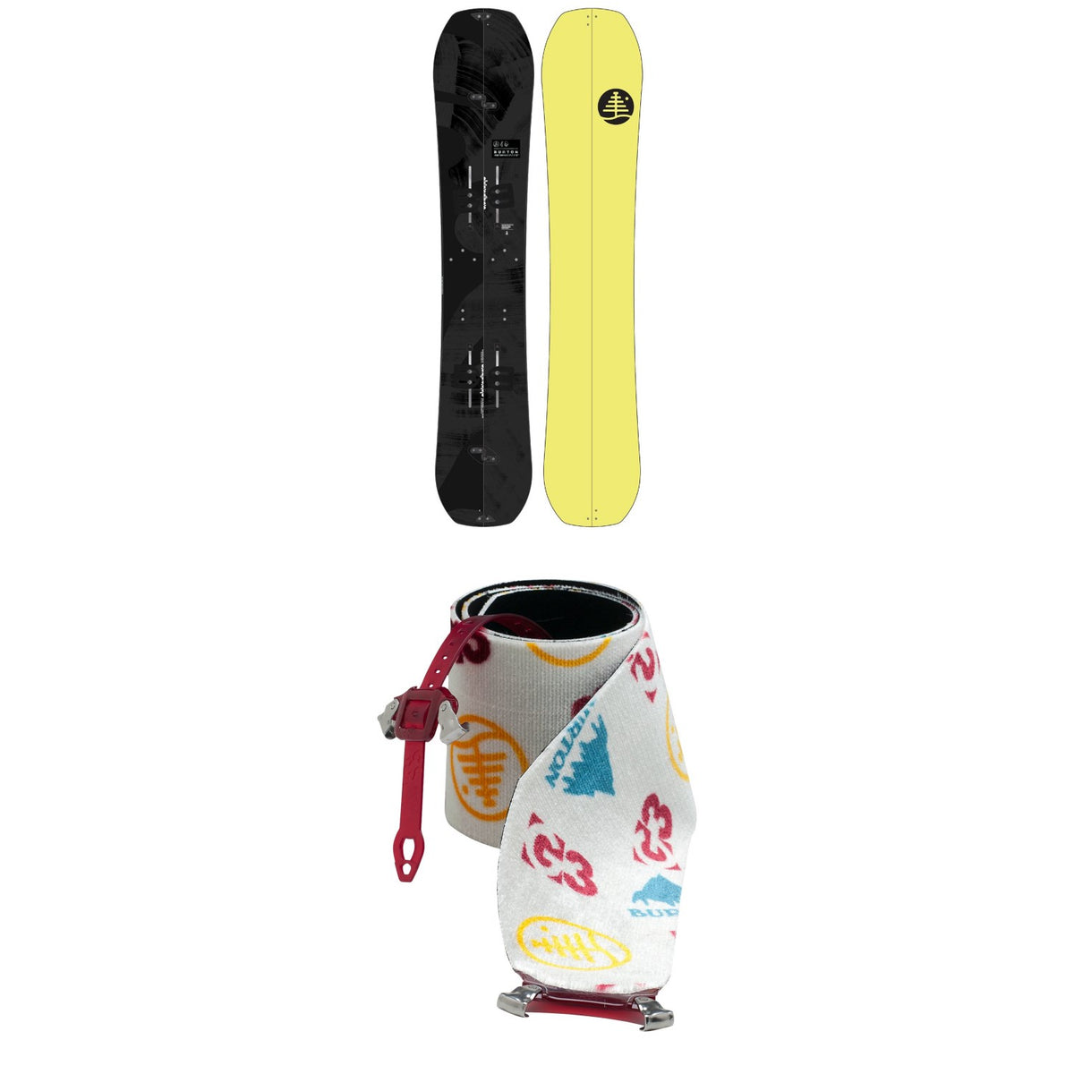Burton Family Tree Hometown Hero X Splitboard 2021 + Burton x G3 High Traction Splitboard Climbing Skins