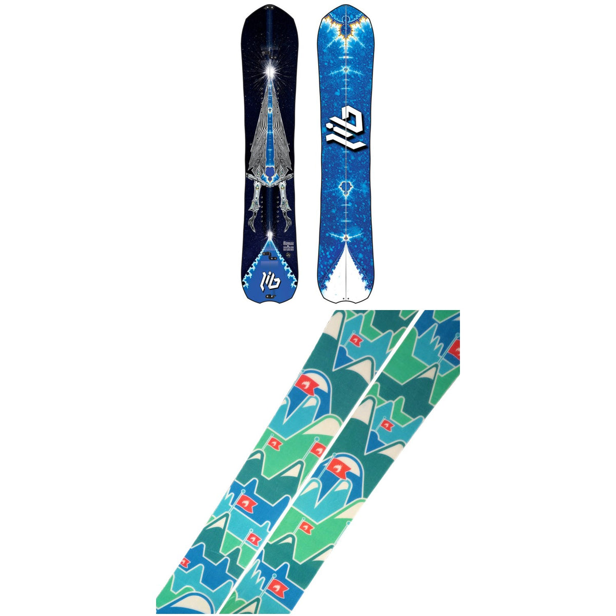 Lib Tech T.Rice Gold Member FP C2X Splitboard 2021 + Spark R&D Summit Skins Splitboard Skins
