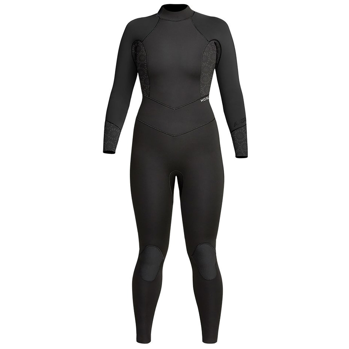 XCEL 4/3 Axis Back Zip Wetsuit - Women's Black/Black Flower
