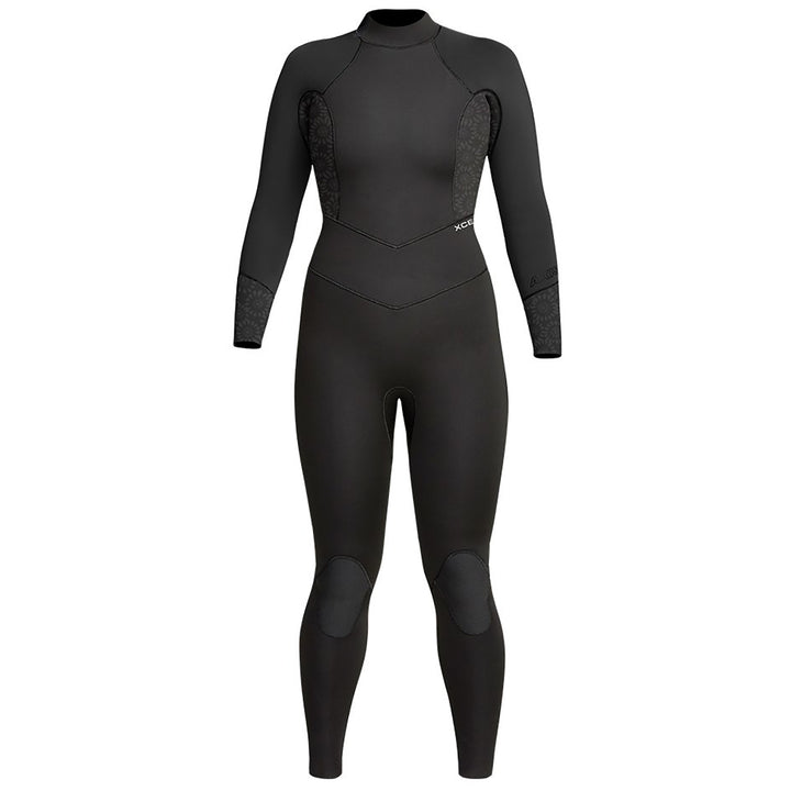 XCEL 4/3 Axis Back Zip Wetsuit - Women's Black/Black Flower