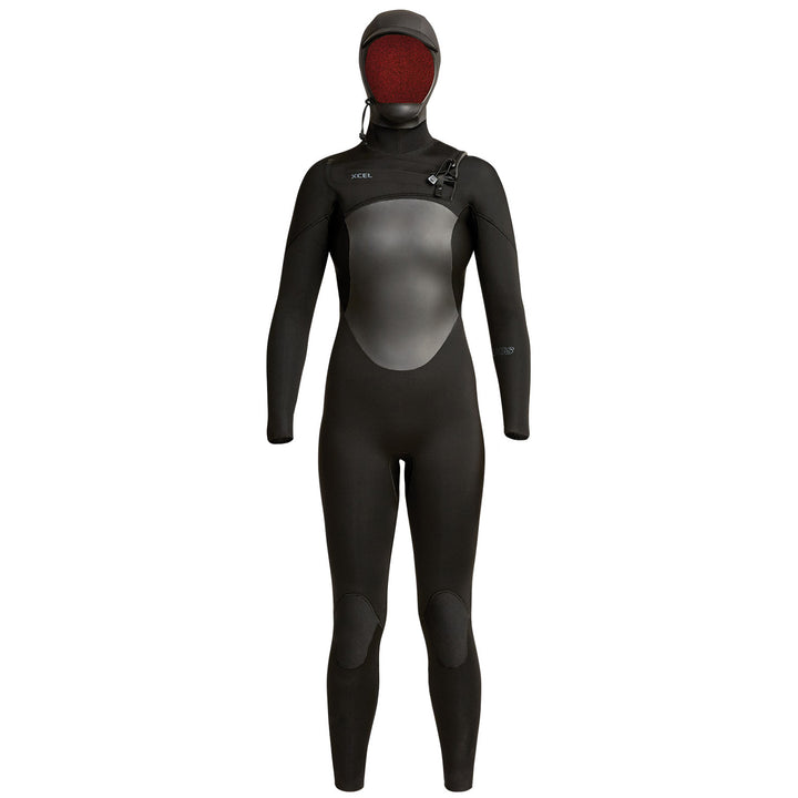 XCEL 5/4 Axis Hooded Wetsuit - Women's Black