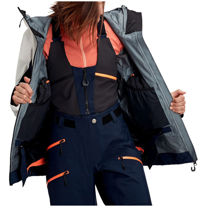 Mammut La Liste Pro HS GORE-TEX Hooded Jacket - Women's Marine-Bright White