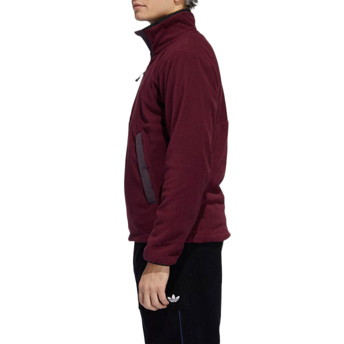 Adidas Polar Anorak - Men's Maroon/Mineral Red/Signal Green
