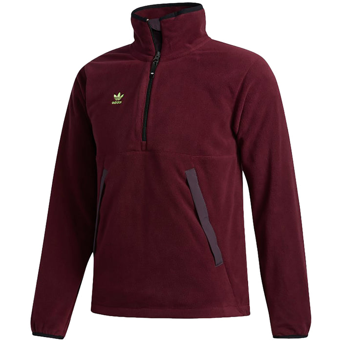 Adidas Polar Anorak - Men's Maroon/Mineral Red/Signal Green