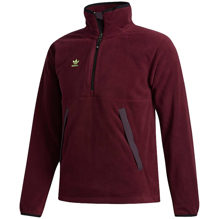 Adidas Polar Anorak - Men's Maroon/Mineral Red/Signal Green