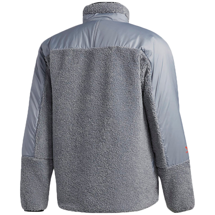 Adidas Fleece Zip - Men's Feather Grey/Orange