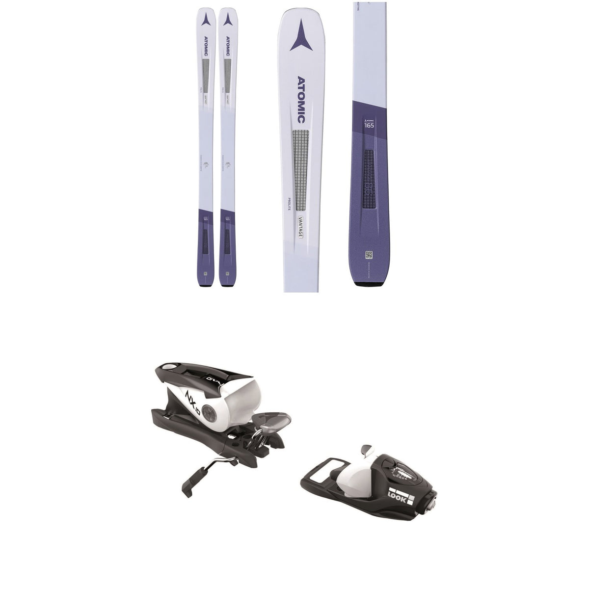 Atomic Vantage 86 C W Skis - Women's + Look NX 10 Ski Bindings 2020