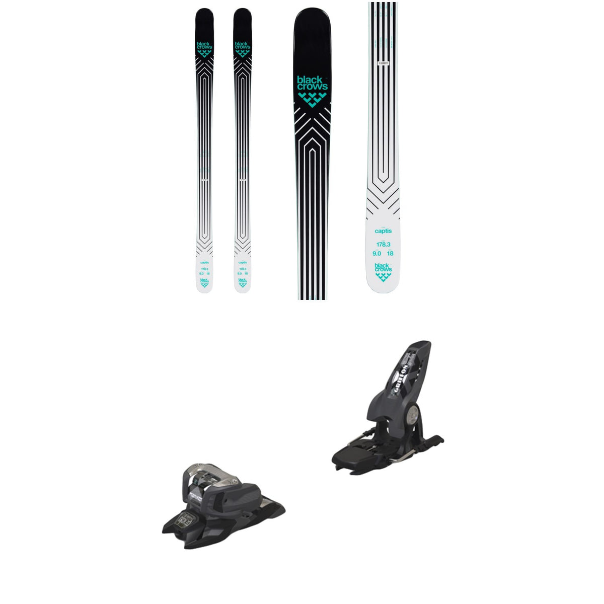 Black Crows Captis Skis + Marker Griffon 13 ID Ski Bindings 2020