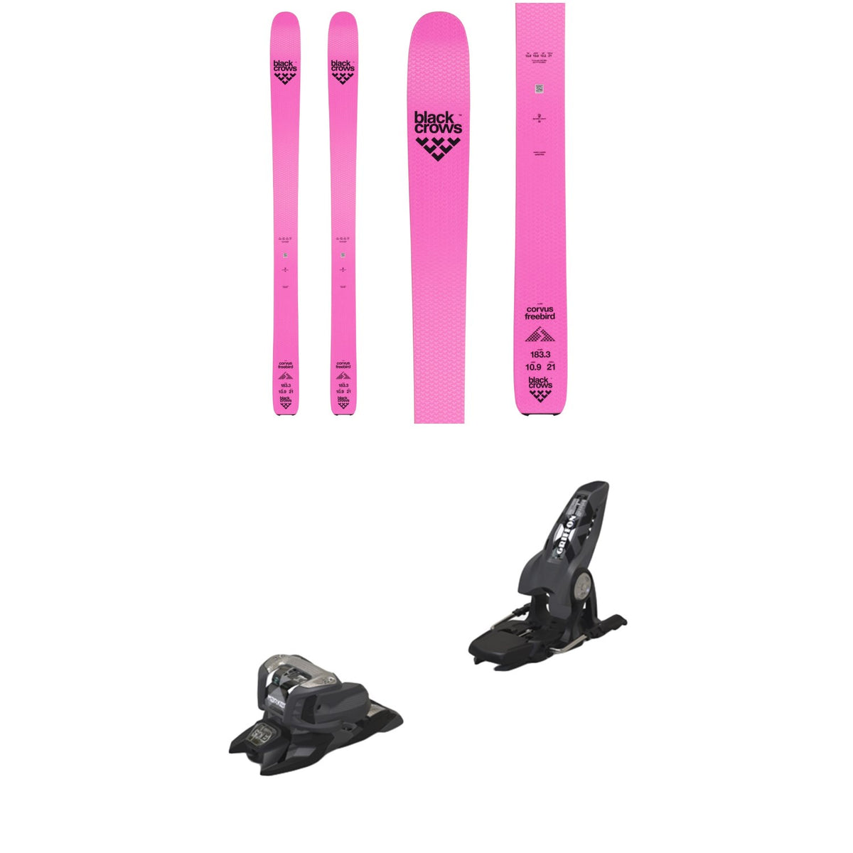 Black Crows Corvus Freebird Skis + Marker Griffon 13 ID Ski Bindings 2020