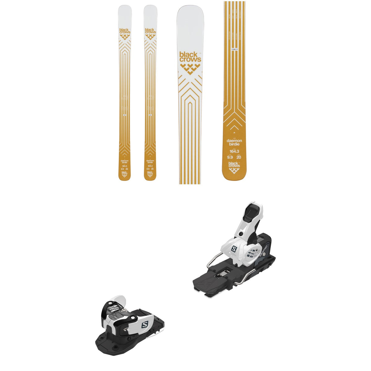 Black Crows Daemon Birdie Skis - Women's + Salomon Warden MNC 13 Ski Bindings 2020