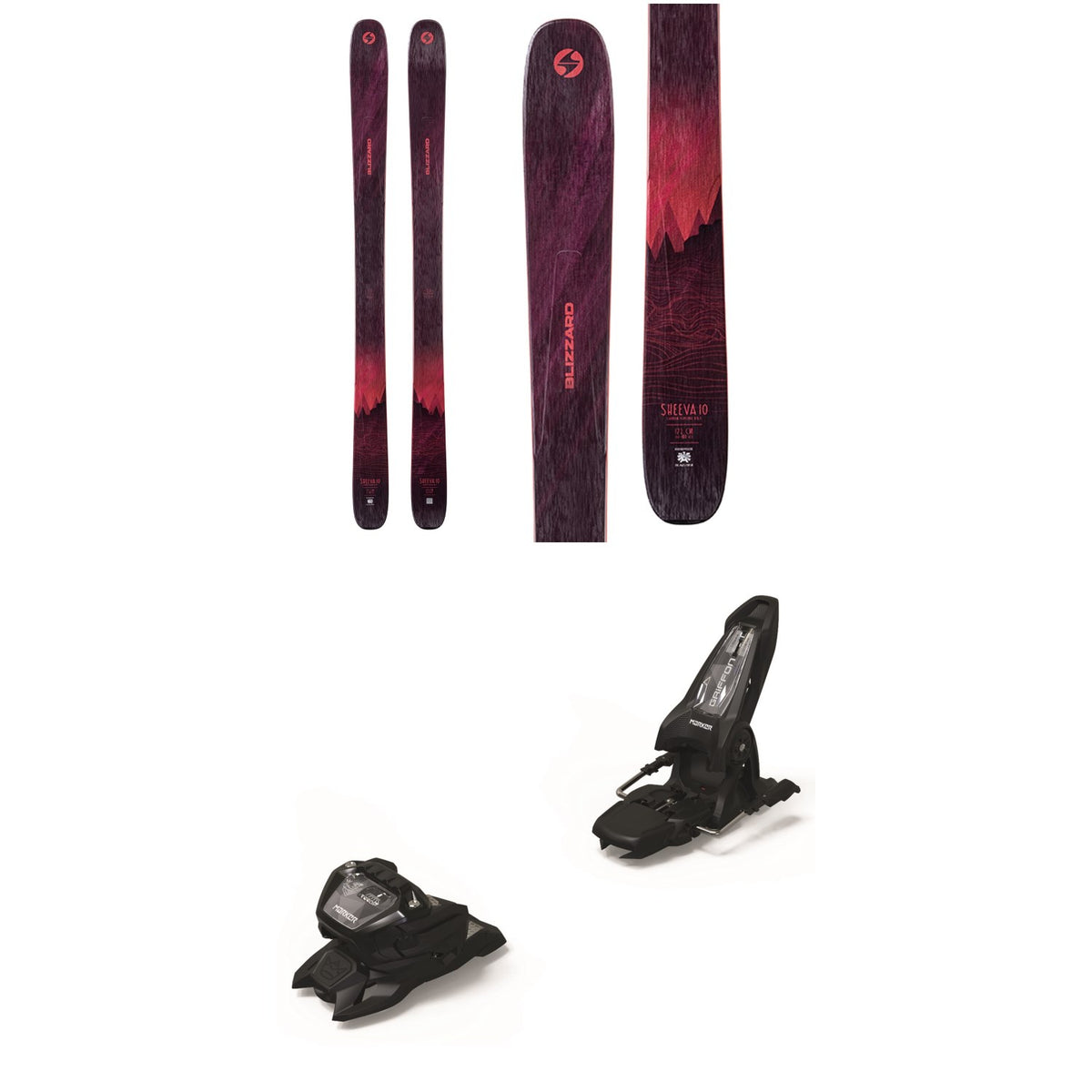 Blizzard Sheeva 10 Skis - Women's + Marker Griffon 13 ID Ski Bindings 2022