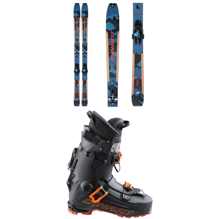Dynafit Seven Summits+ Complete Alpine Touring Ski Set + Dynafit Hoji Pro Tour Alpine Touring Ski Boots 2021