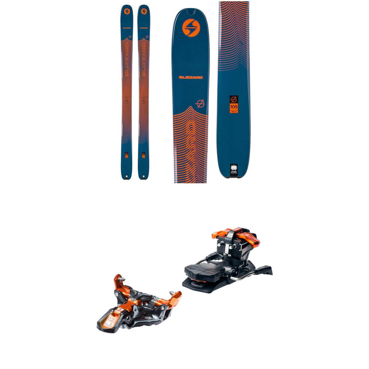 Blizzard Zero G 105 Skis + G3 Ion 12 Alpine Touring Ski Bindings 2021