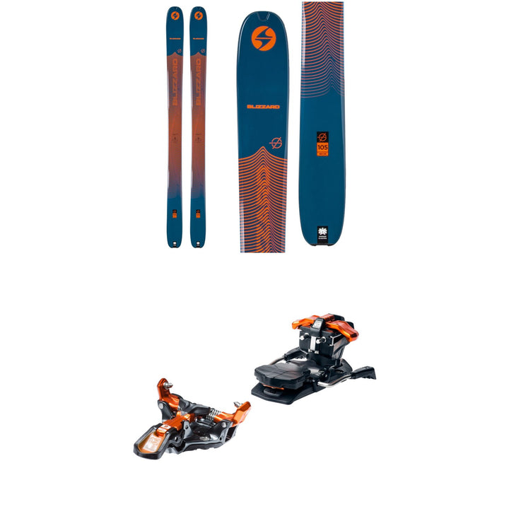 Blizzard Zero G 105 Skis + G3 Ion 12 Alpine Touring Ski Bindings 2021