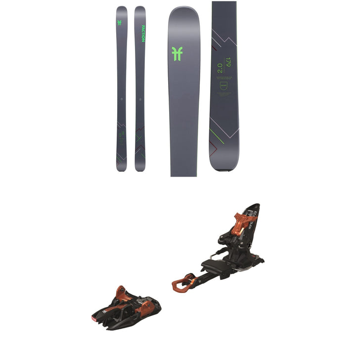Faction Agent 2.0 Skis + Marker Kingpin 13 Alpine Touring Ski Bindings 2020