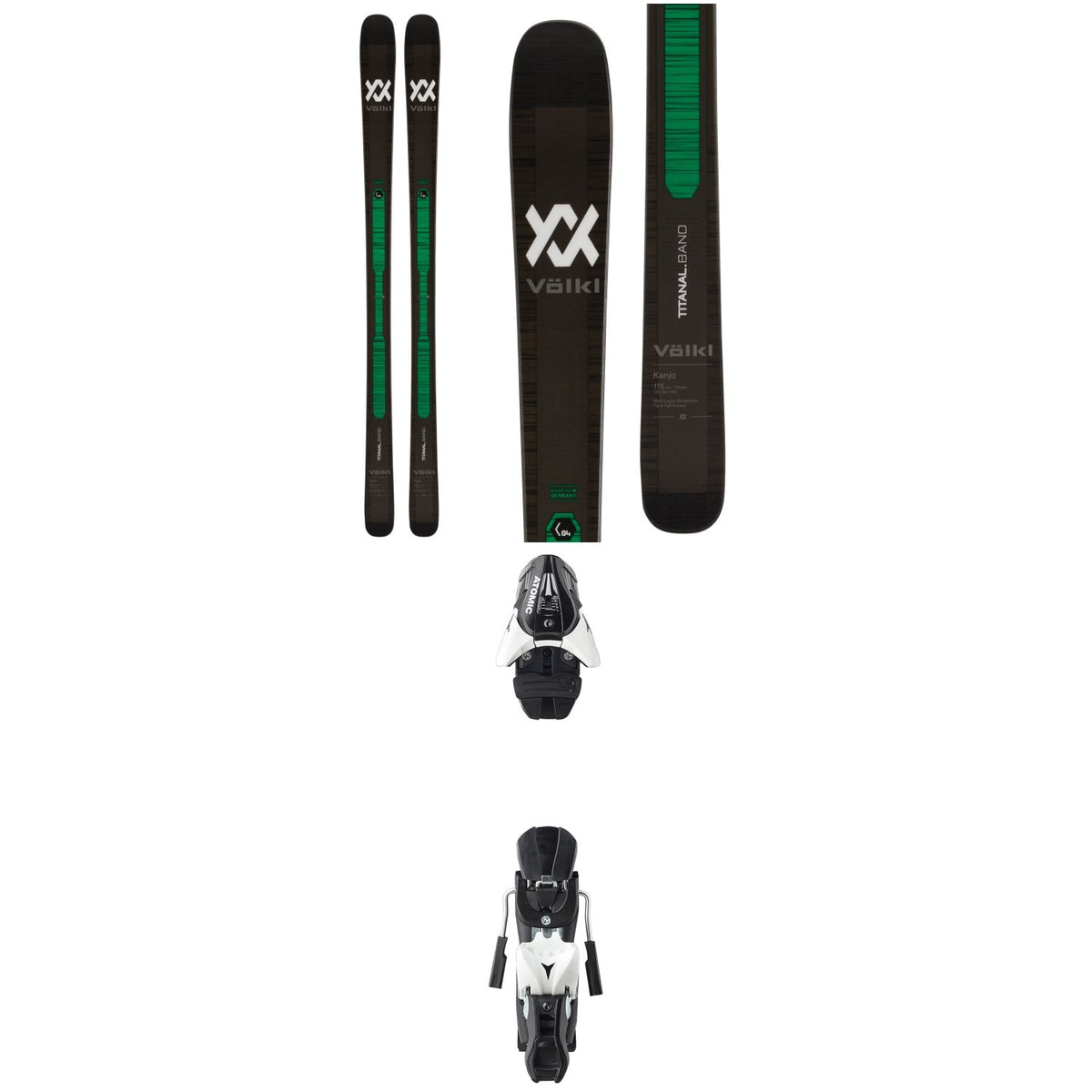 Volkl Kanjo Skis + Atomic Z12 Ski Bindings 2020